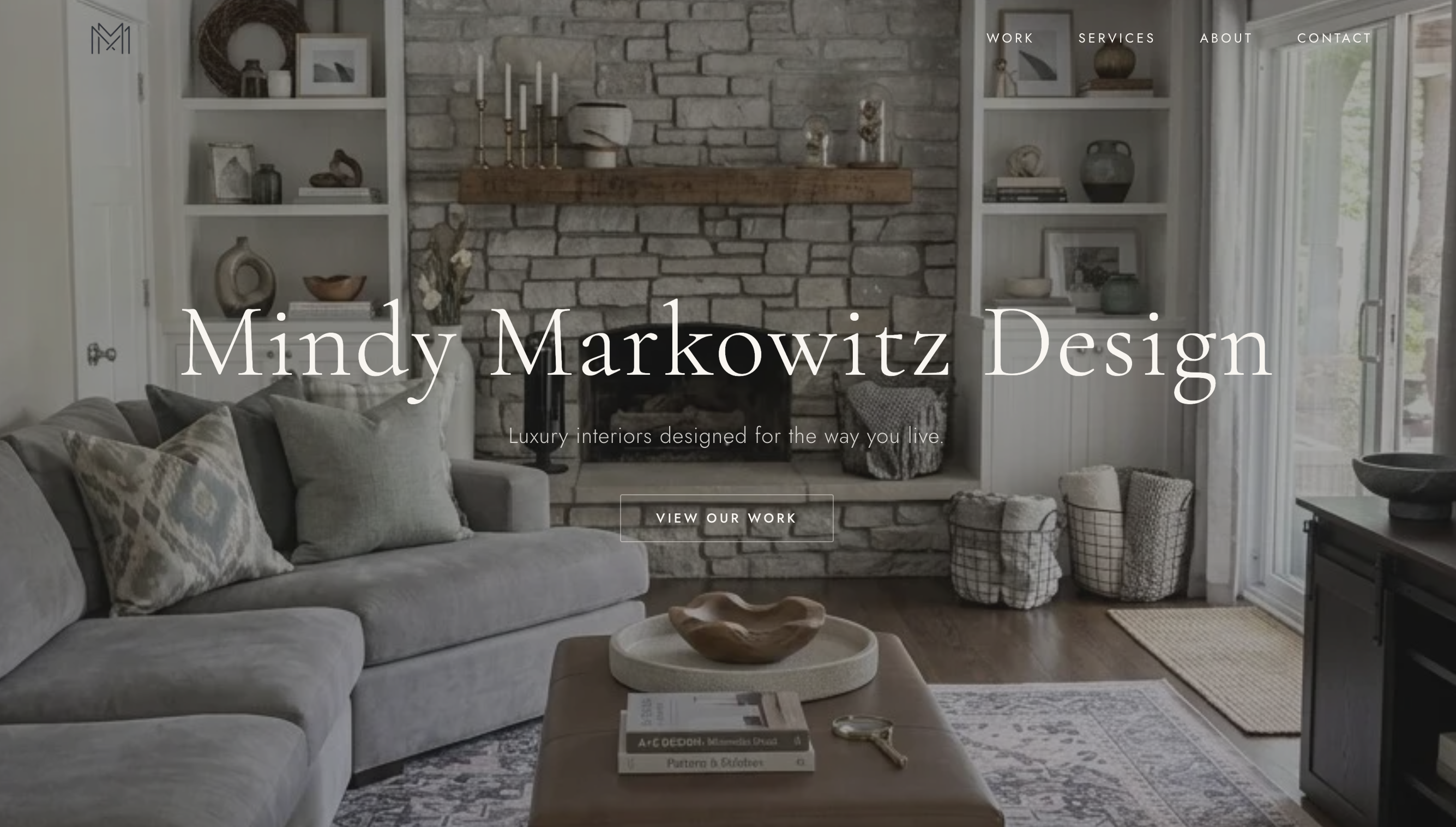 The Designer — Mindy Markowitz Design website screenshot